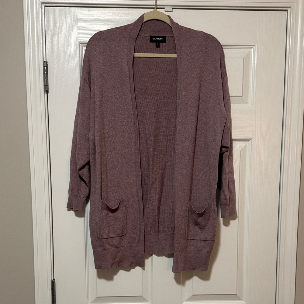 Express Women's Mauve Cardigan